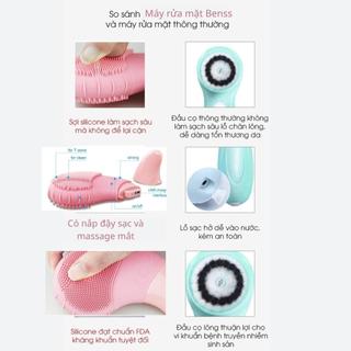 Máy rửa mặt massage Benss