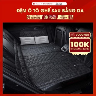 Đệm Ô Tô Ghế Sau Gấp Gọn Bằng Da Cao Cấp, Nệm Xe Hơi Bằng Da Gấp Gon Thông Minh BenStore 10