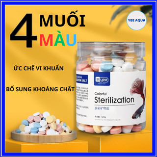  Muối Khoáng Viên Nén 4 Màu YEE Tăng Sức Đề Kháng Phòng Bệnh Bổ Sung Nguyên Tố Vi Lượng Cho Cá Cảnh  525g - 1200gr  