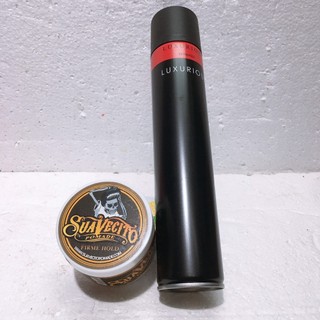 COMBO SÁP VUỐT TÓC SUAVECITO POMADE VÀ GÔM XỊT TÓC LUXURIOUS