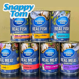 Pate lon Snappy Tom REAL FISH lon 400g
