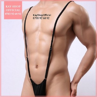 [Sexy độc lạ] Quần lót lọt khe dây sexy hot có khoen điều chỉnh độ dài vai - Quần sịp nam gợi cảm