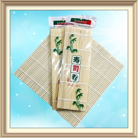 Mành tre cuốn sushi cuộn cơm kimbap cơm rong biển dụng cụ làm cơm cuộn susi kimpap lót nồi bằng tre lạt tròn đa năng