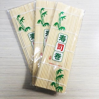 Mành tre cuốn sushi cuộn cơm kimbap cơm rong biển dụng cụ làm cơm cuộn susi kimpap lót nồi bằng tre lạt tròn đa năng