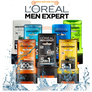 Sữa tắm gội 5in1 l'oreal loreal expert 300ml cực sảng khoái dành cho nam - nhập pháp