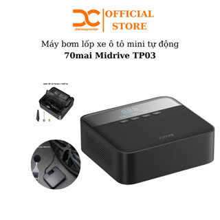 Máy bơm lốp xe ô tô mini tự động 70mai Midrive TP03 - Bảo hành 6 tháng - Shop Điện Máy Center