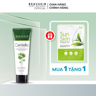 Sữa Rửa Mặt Tạo Bọt Chiết Xuất Rau Má BEAUSKIN Centella Cica Cleasing Foam Sạch Sâu, Dưỡng Ẩm Mềm Mịn Dung Tích 120ml