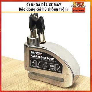 [Khoá Đĩa Xe Máy] Khóa chống trộm xe máy thắng đĩa có còi hú báo động