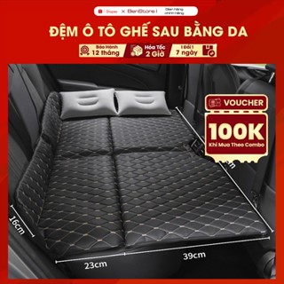 Đệm Ô Tô Ghế Sau Gấp Gọn Bằng Da Cao Cấp, Nệm Xe Hơi Bằng Da Gấp Gon Thông Minh BenStore 12