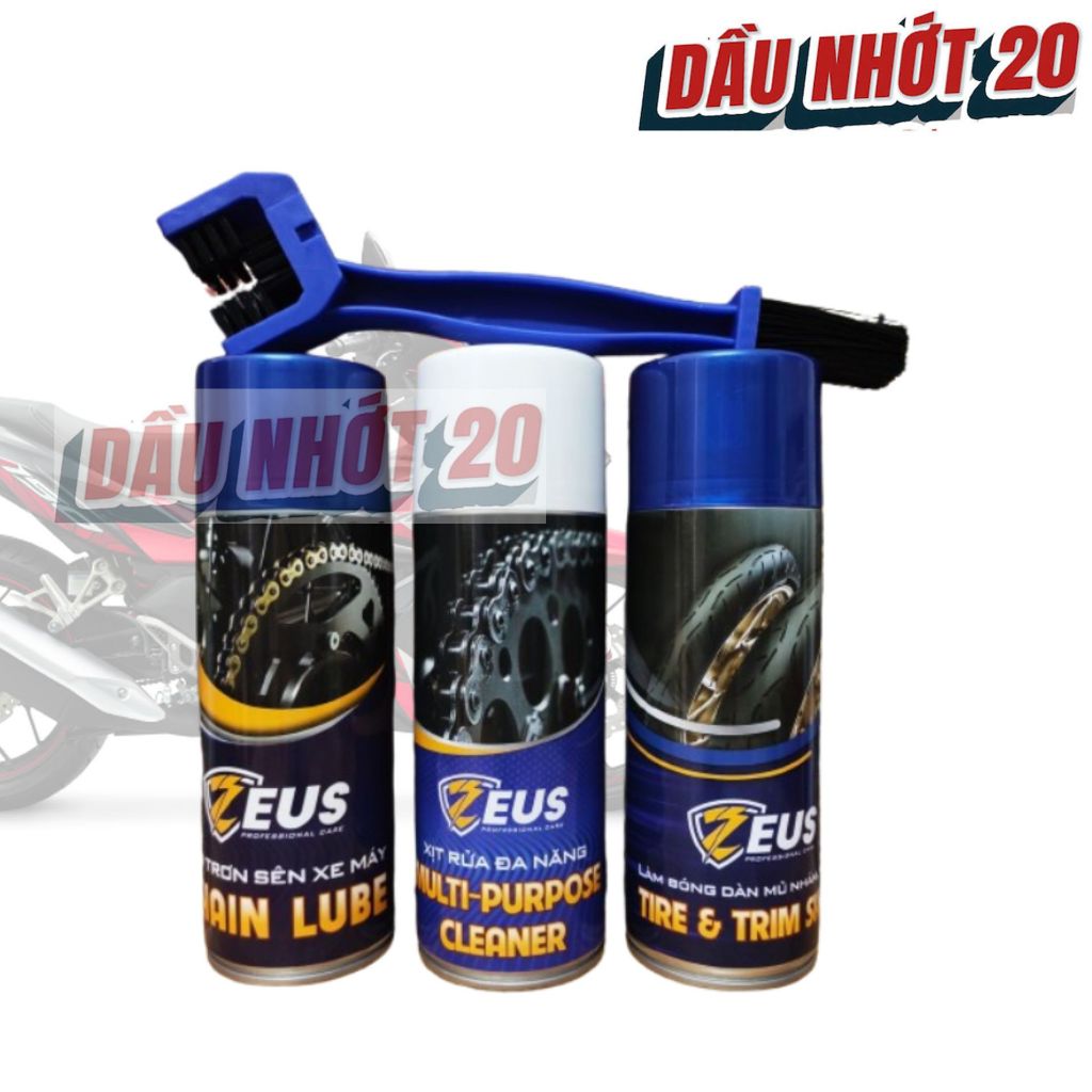 Combo Dưỡng sên Rửa sên phục hồi nhựa nhám zeus