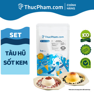 Set Tàu Hũ Kem Trứng, Kem Cheese THUCPHAM.COM 15 Cốc Tự Nấu Đơn Giản Tại Nhà