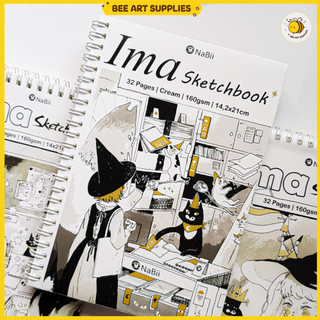 Sổ vẽ chì phác thảo Sketchbook Nabii ima 160GSM - 300GSM