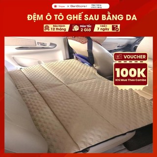 Đệm Ô Tô Ghế Sau Gấp Gọn Bằng Da Cao Cấp, Nệm Xe Hơi Bằng Da Gấp Gon Thông Minh BenStore 13