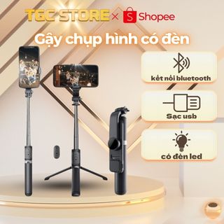 Gậy selfie -Gậy chụp ảnh Bluetooth đa năng Q07 Thế Hệ 2 - Gậy chụp hình tự sướng tích hợp trippod 3 chân-CarePhone