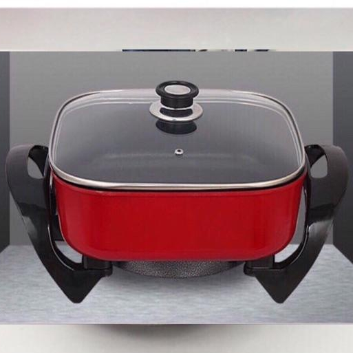 Chảo lẩu điện đa năng lòng chảo chống dính đặc biệt - Vệ sinh dễ dàng