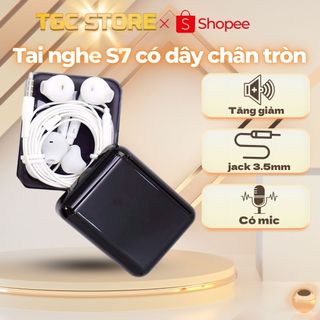  Tai nghe CarePhones SS S7 Jack 3.5mm có dây có micro nhét tai gaming xài bền ổn định phù hợp cho mọi điện thoại máy tinh 