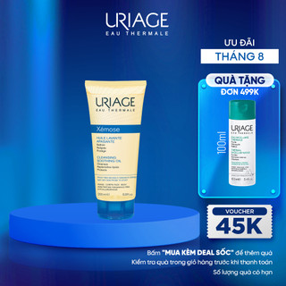 Gel làm sạch dạng gel-oil cho da khô, da cơ địa, chàm URIAGE XÉMOSE HUILE LAVANTE APAISANTE 200ml