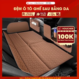 Đệm Ô Tô Ghế Sau Gấp Gọn Bằng Da Cao Cấp, Nệm Xe Hơi Bằng Da Gấp Gon Thông Minh BenStore 18