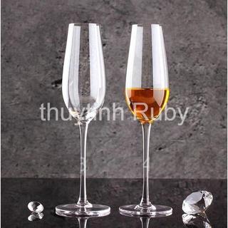 Bộ 6 Ly uong ruou vang sâm panh, ly cốc uống ruou vang 190ML, wine glass