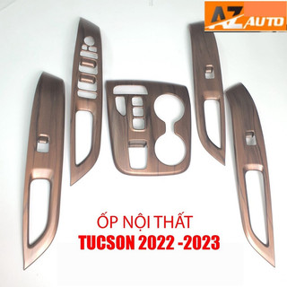 Ốp nội thất Hyundai Tucson 2018-2024 VÂN GỖ cao cấp