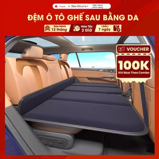 Đệm Ô Tô Ghế Sau Gấp Gọn Bằng Nỉ Cao Cấp, Nệm Xe Hơi Bằng Da Gấp Gon Thông Minh BenStore 18