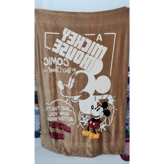 Có Video*Mền lông DIsney hoạt hình Mickey Nâu dễ thương