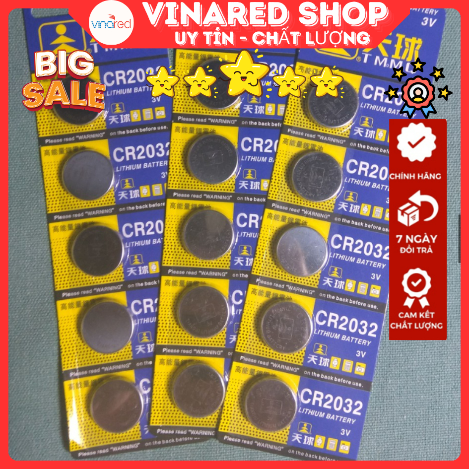 VĨ 5 VIÊN PIN CMOS CR2032