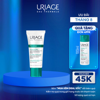 Kem ngăn ngừa mụn trứng cá hỗn hợp không màu URIAGE HYSÉAC 3REGUL SOIN GLOBAL 40ml