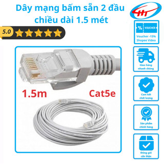 Dây mạng bấm sẵn 2 đầu chiều dài 1.5 mét