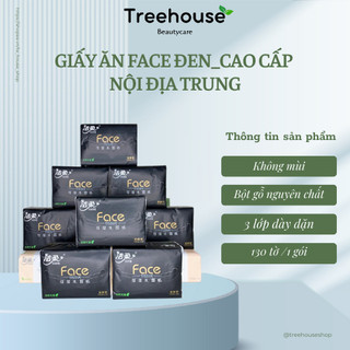 Lẻ 1 gói giấy FACE (Gấu Trúc Đen) cao cấp dai mềm tiết kiệm TREEHOUSE SHOP