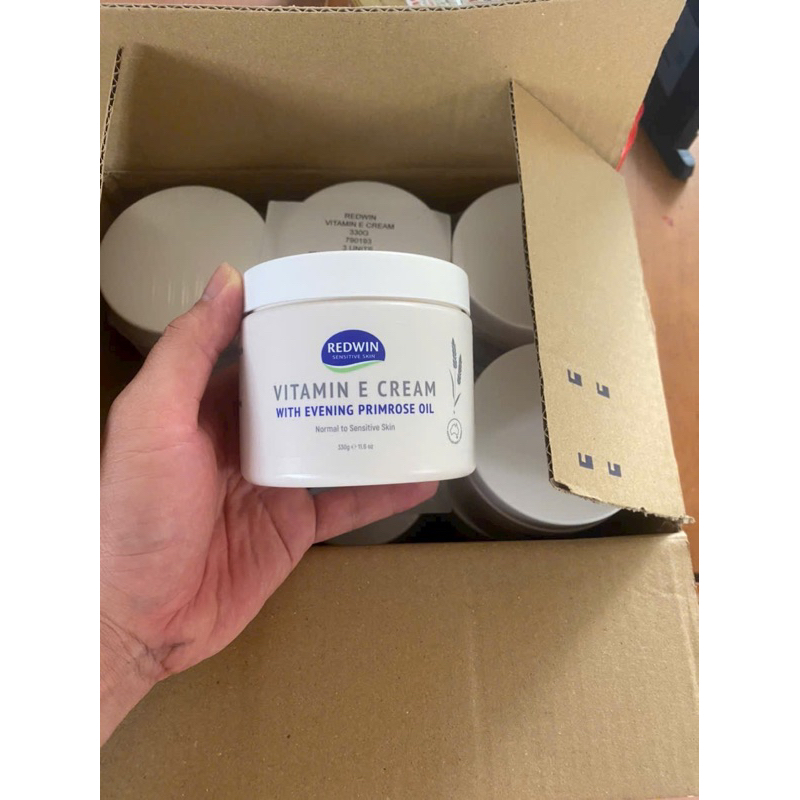 (Hũ 330g ) Kem dưỡng da mềm mịn redwin Vitamin E Cream kết hợp tinh dầu hoa anh thảo