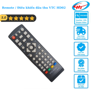 Remote / Điều khiển đầu thu VTC HD02 FREE - Hàng chính hãng