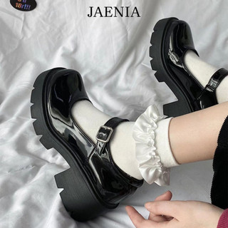 Giày búp bê lolita nữ cao cấp đế cao mũi tròn kiểu ulzzang xinh giá rẻ JAENIA GD009