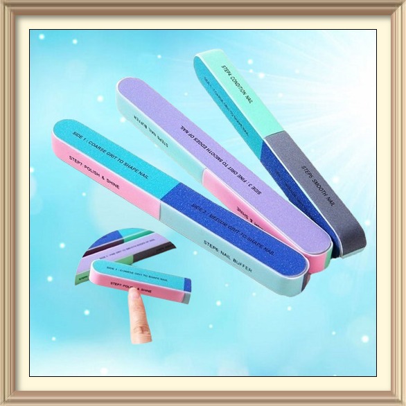 Cây dũa móng tay chân 6 mặt dụng cụ làm nail chăm sóc móng mềm chà nhám và đánh bóng mài mịn móng chuyên nghiệp tại nhà