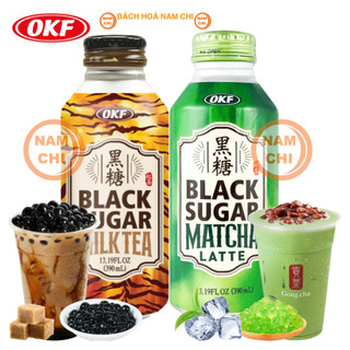 [CHAI 390ML] Trà Sữa Đường Đen Hàn Quốc OKF Chai 390ml - Hàn Quốc