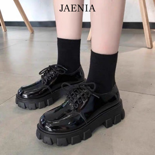 Giày boot nữ cổ thấp cao gót 5 cm chiến binh ulzzang big size JAENIA GD002