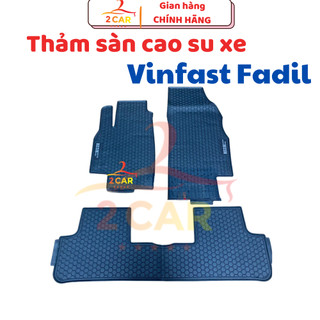 Thảm sàn, Thảm lót sàn xe Vinfast Fadil 2018- 2021, 2022, 2023,2024 cao su đúc, vân tổ ong, không mùi, MẪU NISSIN