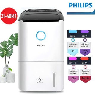 Máy Hút Ẩm 2 trong 1 Kiêm Lọc Không Khí Philips DE5205/00 Thương Hiệu Hà Lan, 355W - Hàng Nhập Khẩu