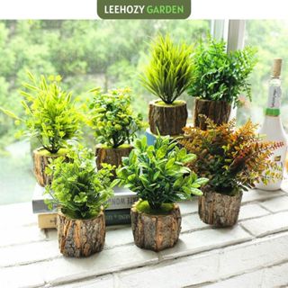 Cây Giả Kèm Chậu Để Bàn, Cây Decor Thân Gỗ, Cây Decor Trang Trí Nhà Cửa, Cây Nhân Tạo