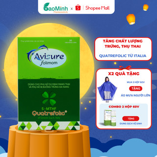 Bổ trứng đều kinh tăng khả năng thụ thai tự nhiên Avisure Folimom công nghệ Quatrefolic từ Italia