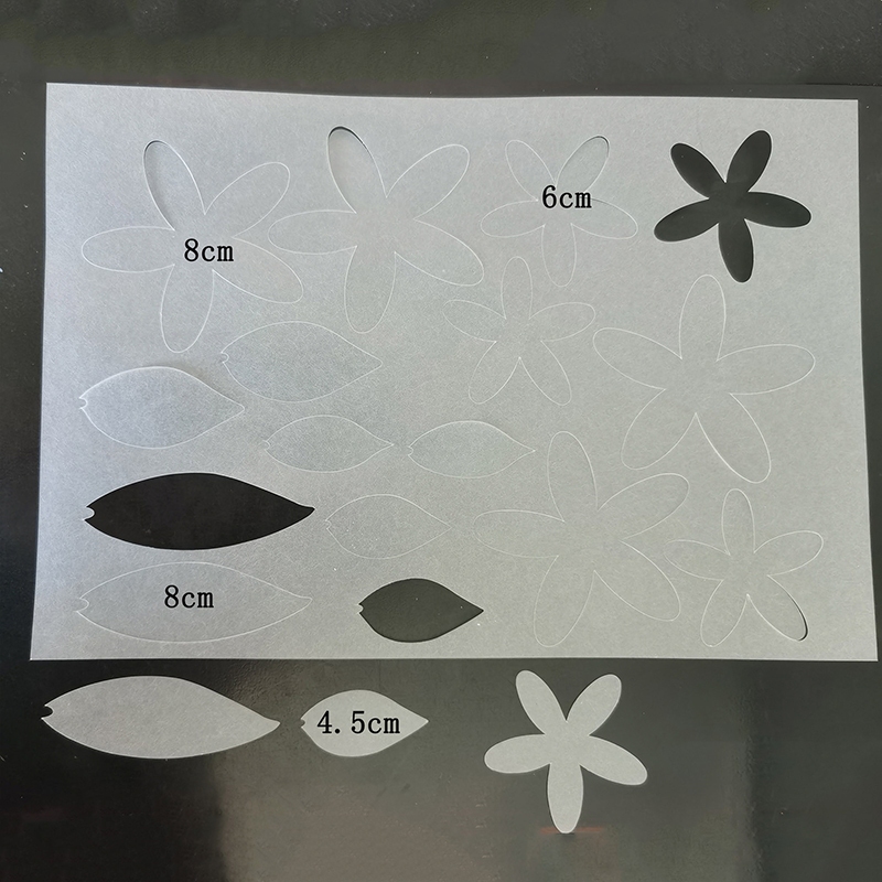 Bộ hoa tu líp nhựa co nhiệt plastic shrink cắt sẵn làm thủ công handmade diy