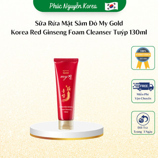 Sữa Rửa Mặt Sâm Đỏ My Gold Korea Red Ginseng Foam Cleanser, Hộp 130ml