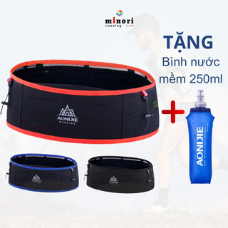 Túi đeo hông chạy bộ nam nữ gọn nhẹ ôm sát aonijie w938s - đai chạy bộ ôm tặng kèm bình mềm 250ml