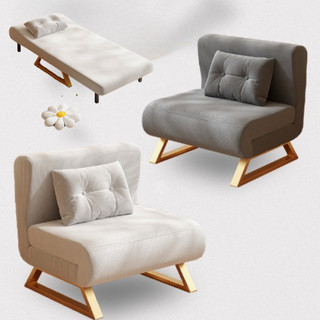 Ghế sofa giường gấp gọn khung thép có khóa kéo để WC,Giường sofa gấp ngọn vải nhung cao cấp chịu tải 400kg