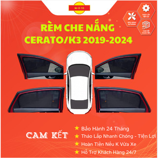Rèm Che Nắng Loại 1 Chính Hãng Mr Ô Tô ,Thiết Kế Cho Xe Kia Cerato/K3 2019-2024  Bảo Hành 24 Tháng