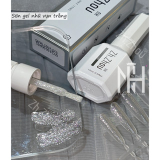 Sơn gel nhũ vụn Flash trắng siêu sáng, sơn QINGYOU, sơn nhũ vụn siêu sáng