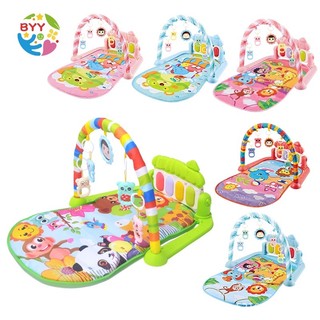 Thảm nằm chơi PHÁT NHẠC PIANO, CÓ KHUNG TREO ĐỒ CHƠI từ sơ sinh đến 24 tháng