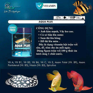 Vitamin cá AQUA PLUS CZ13 - VITAMIN CHO RỒNG, HỔ, SAM và cá cảnh khác (Hàng Công Ty)