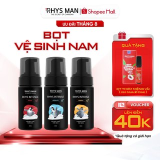 Bọt vệ sinh nam RHYS MAN tạo bọt mịn Rhys Intense 100ml