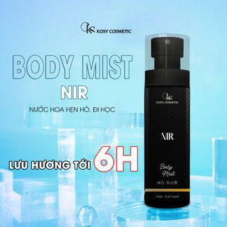 [MUA 2 TẶNG 1]  - Bodymist Nam NIR Toàn Thân Lưu Hương 6 Giờ - Nước Hoa Hẹn Hò BODYMISS 105ml (Chai)